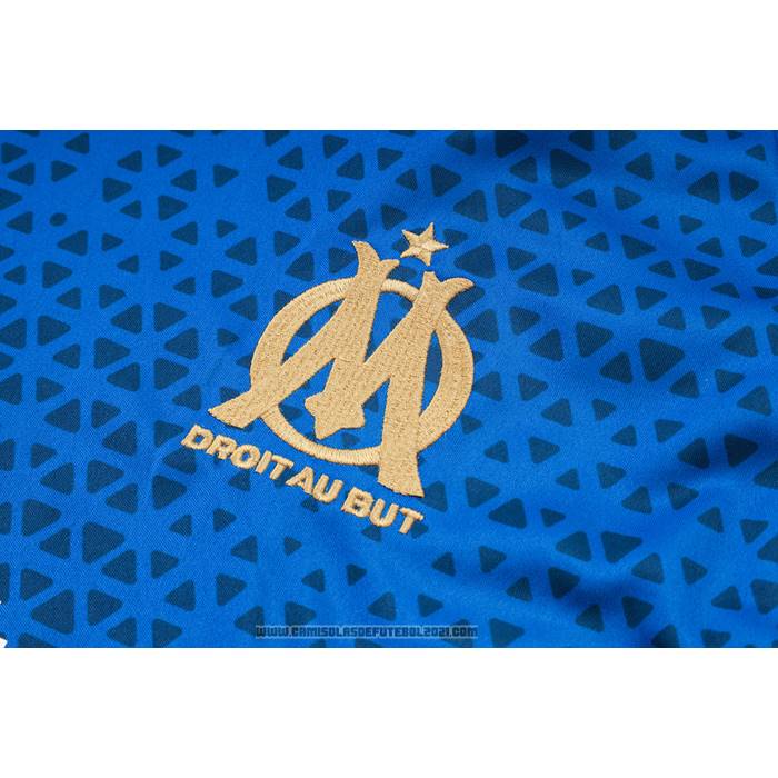 Fato de Treino Olympique Marsella Manga Curta 2023-2024 Azul - Calcas Curta
